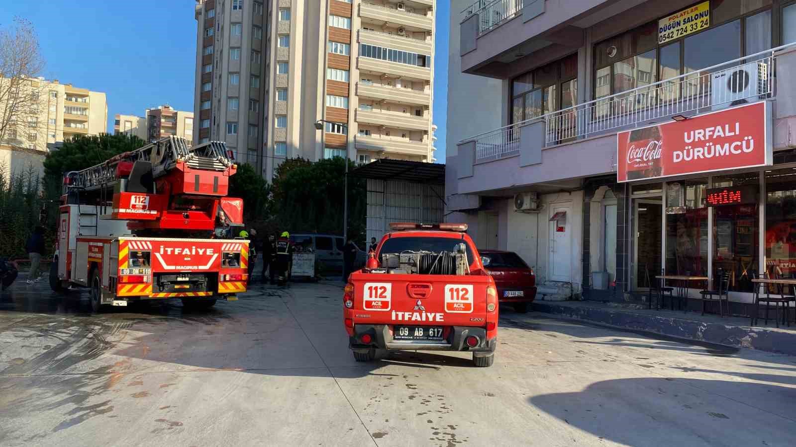 Akaryakıt istasyonu içerisindeki lokantada baca yangını
