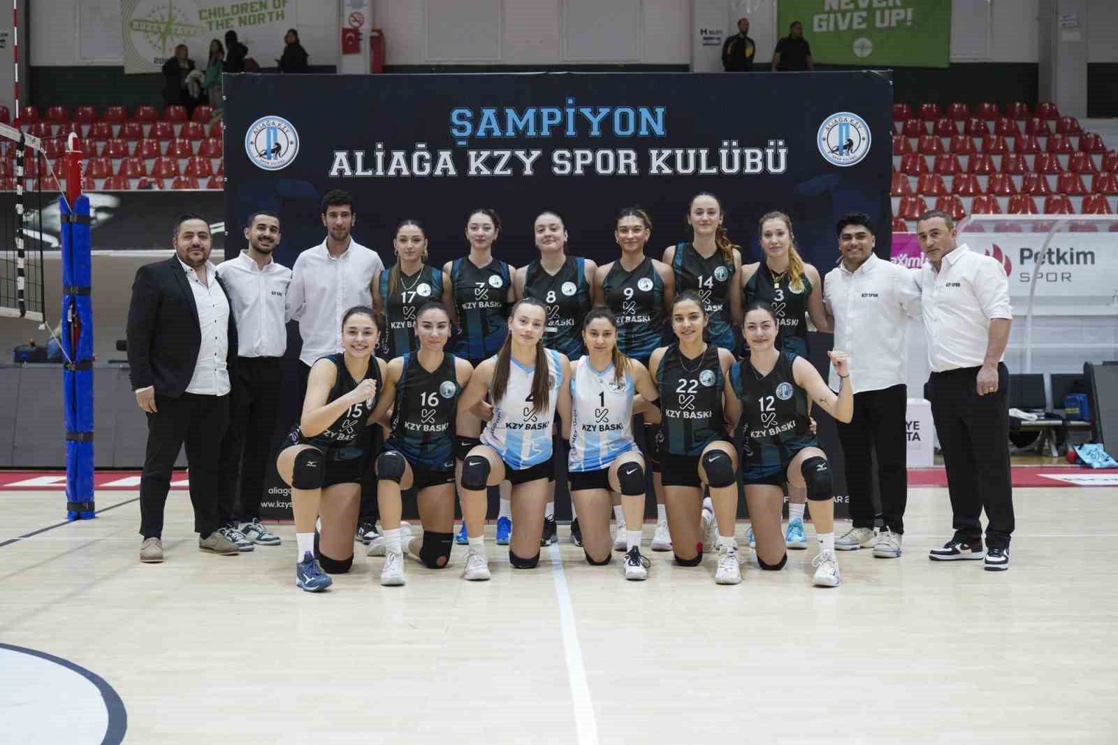 Aliağa’nın Sultanları 1. lige göz kırptı
