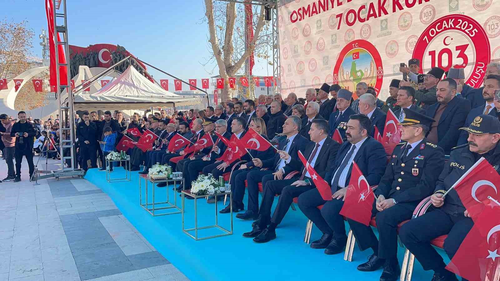 Osmaniye’nin kurtuluşunun 103’üncü yılı coşkuyla kutlandı
