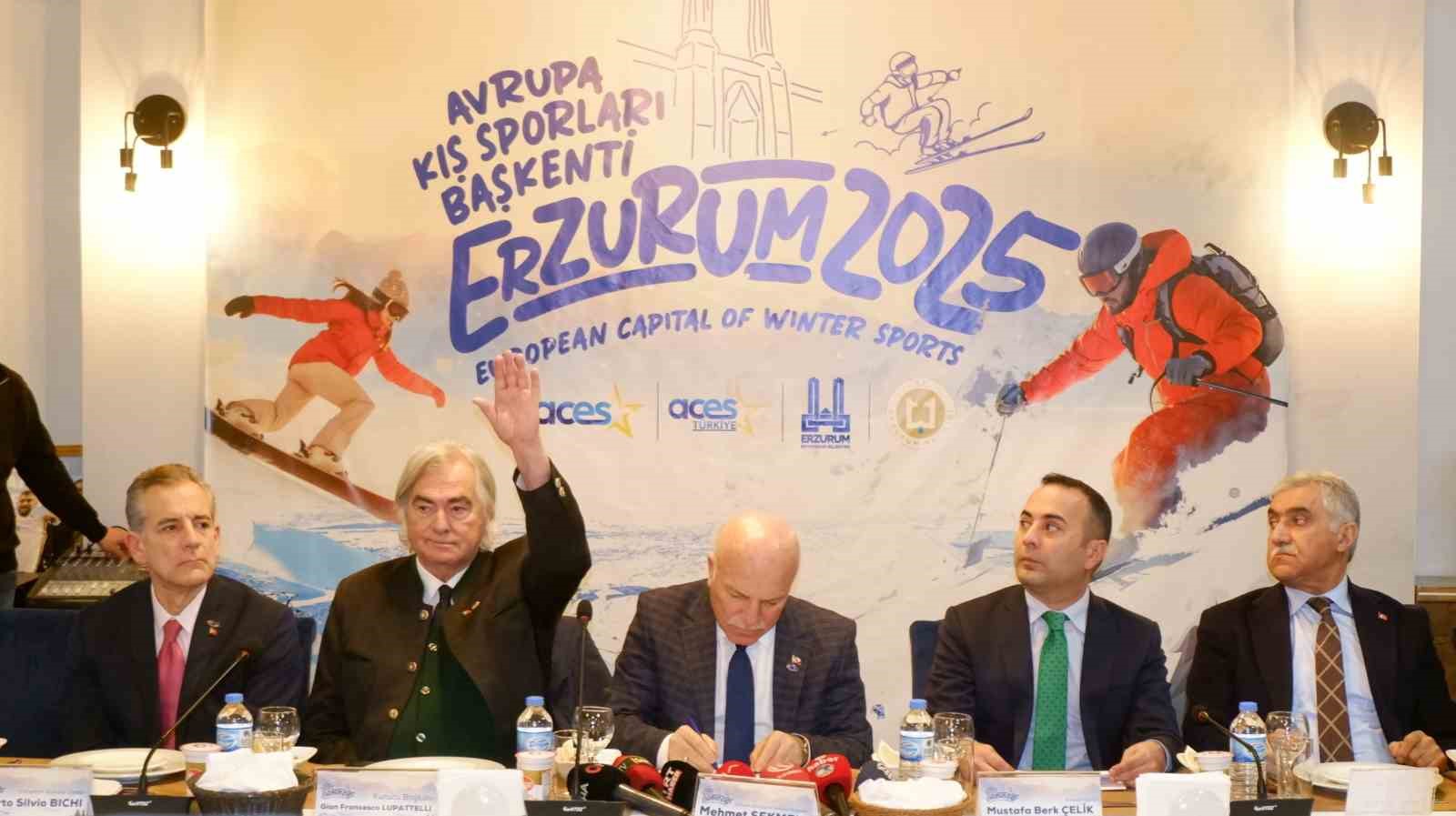 Erzurum’da ’2025 Avrupa Kış Sporları Başkenti’ coşkusu
