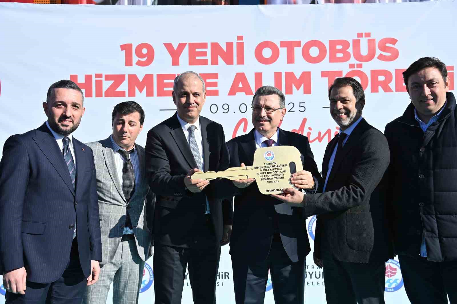 Trabzon’a 19 yeni otobüs
