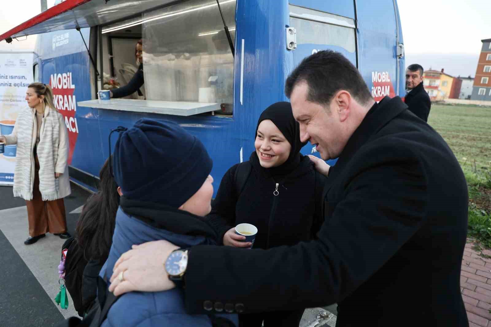 Silivri’de öğrencilere çorba ikram edildi
