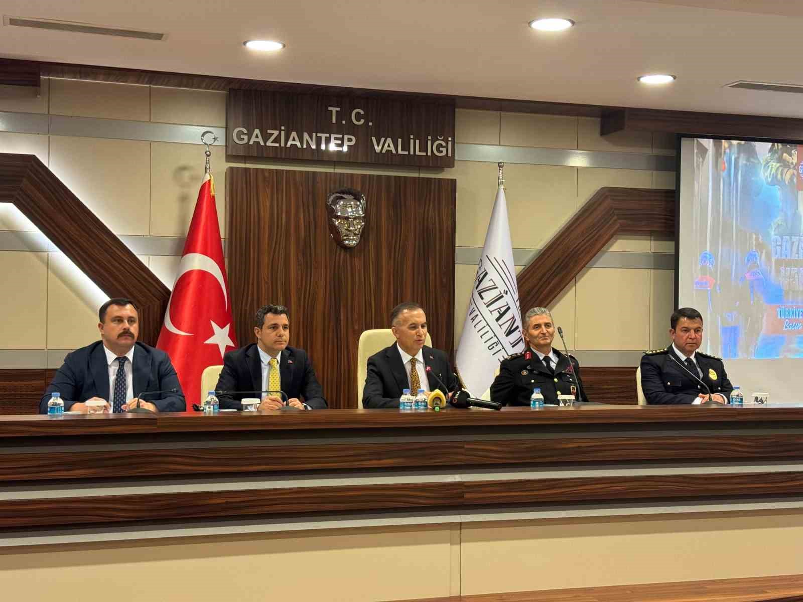 Gaziantep Valisi Kemal Çeber 2024 yılı asayiş verilerini paylaştı
