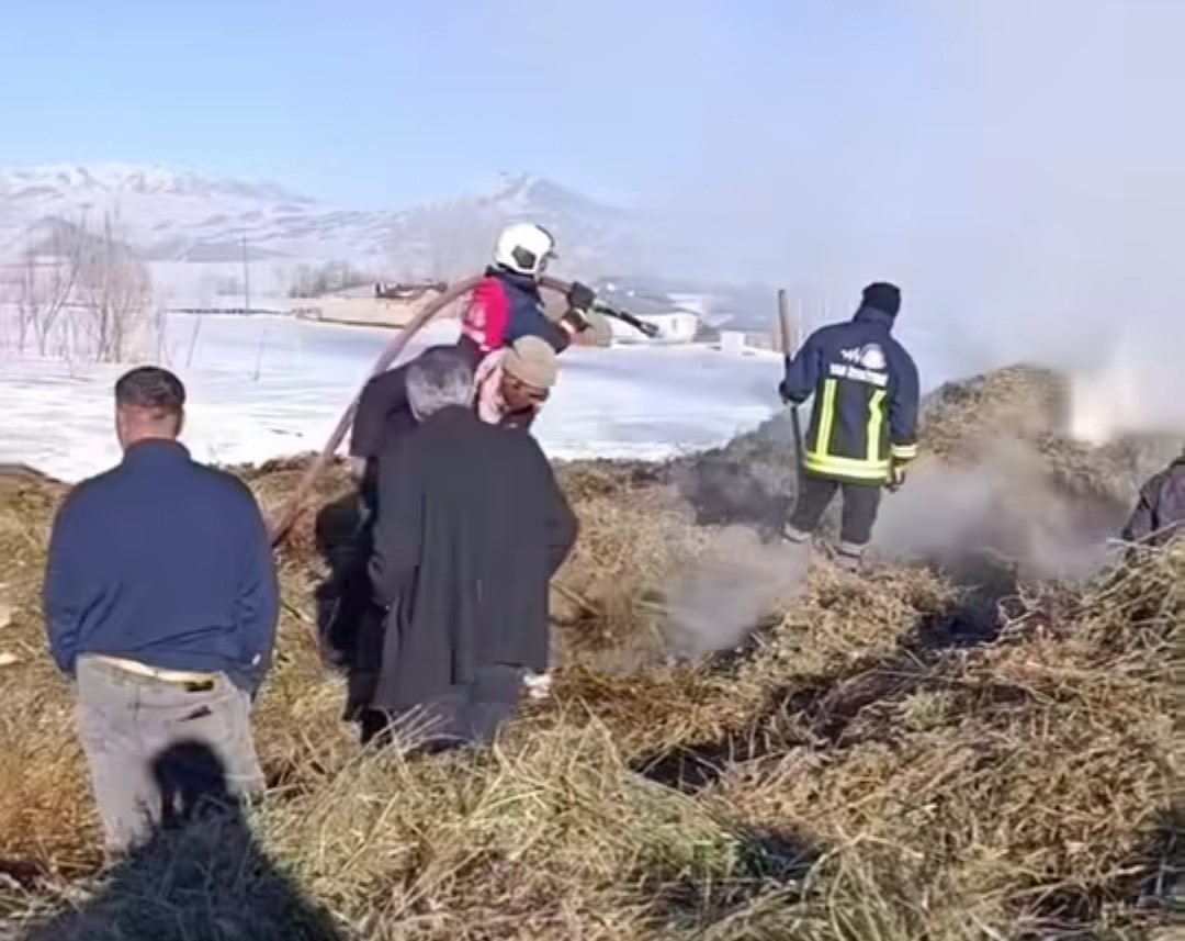 Van’ın İpekyolu ilçesinde ot yangını
