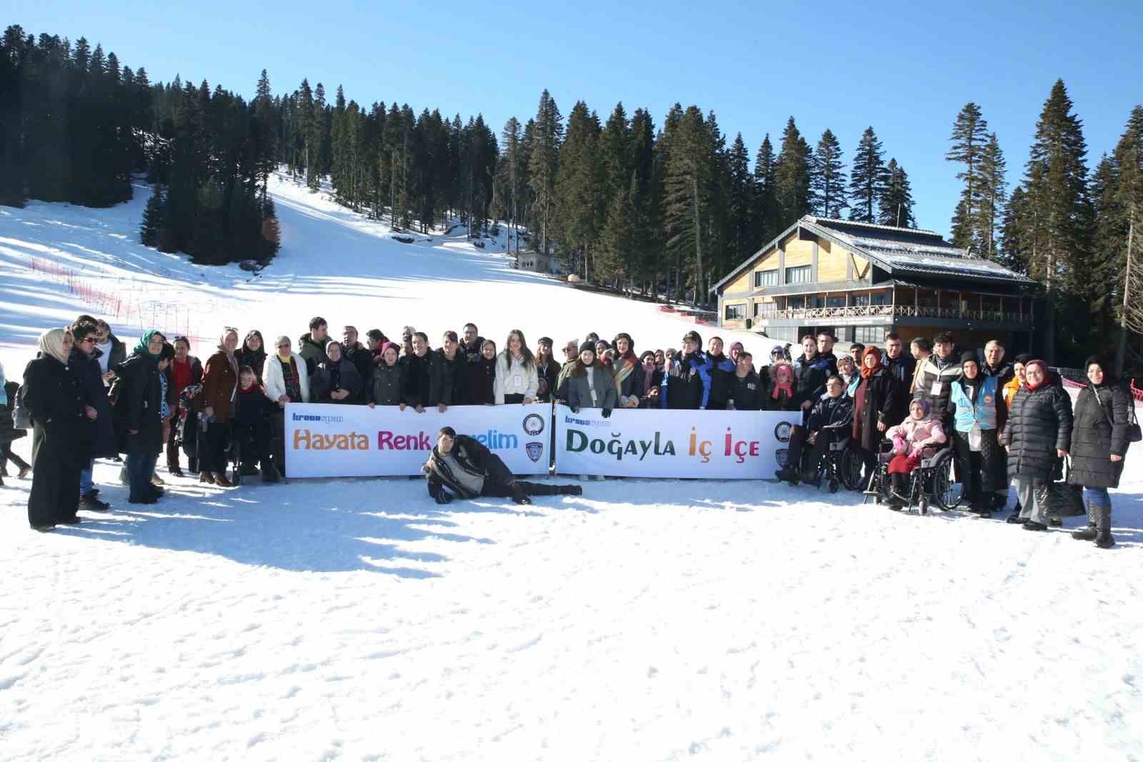 Özel bireyler, Ilgaz Dağı’nda doyasıya eğlendi
