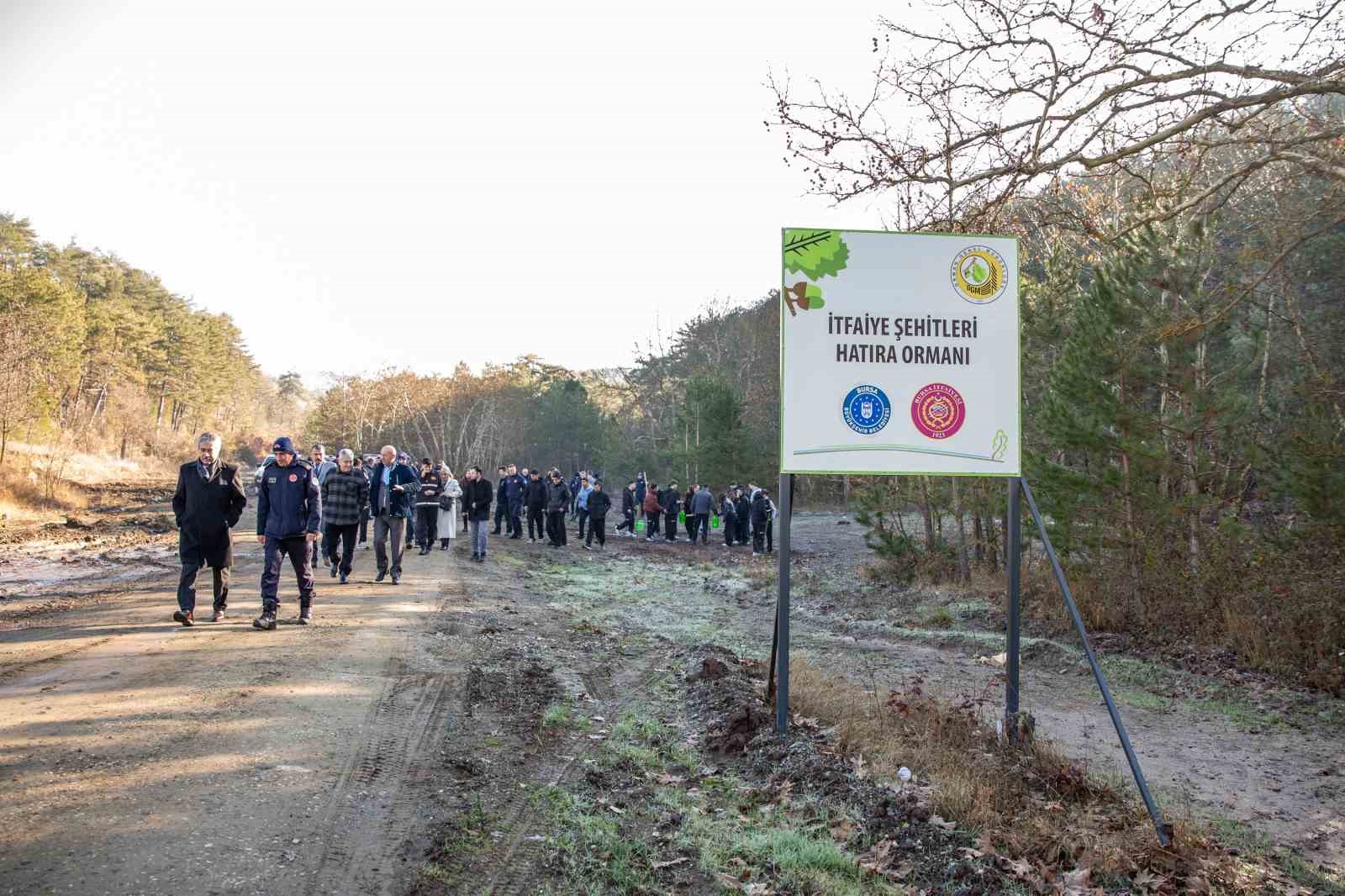 Büyükşehir’den kahraman itfaiyecilerin anısına hatıra ormanı
