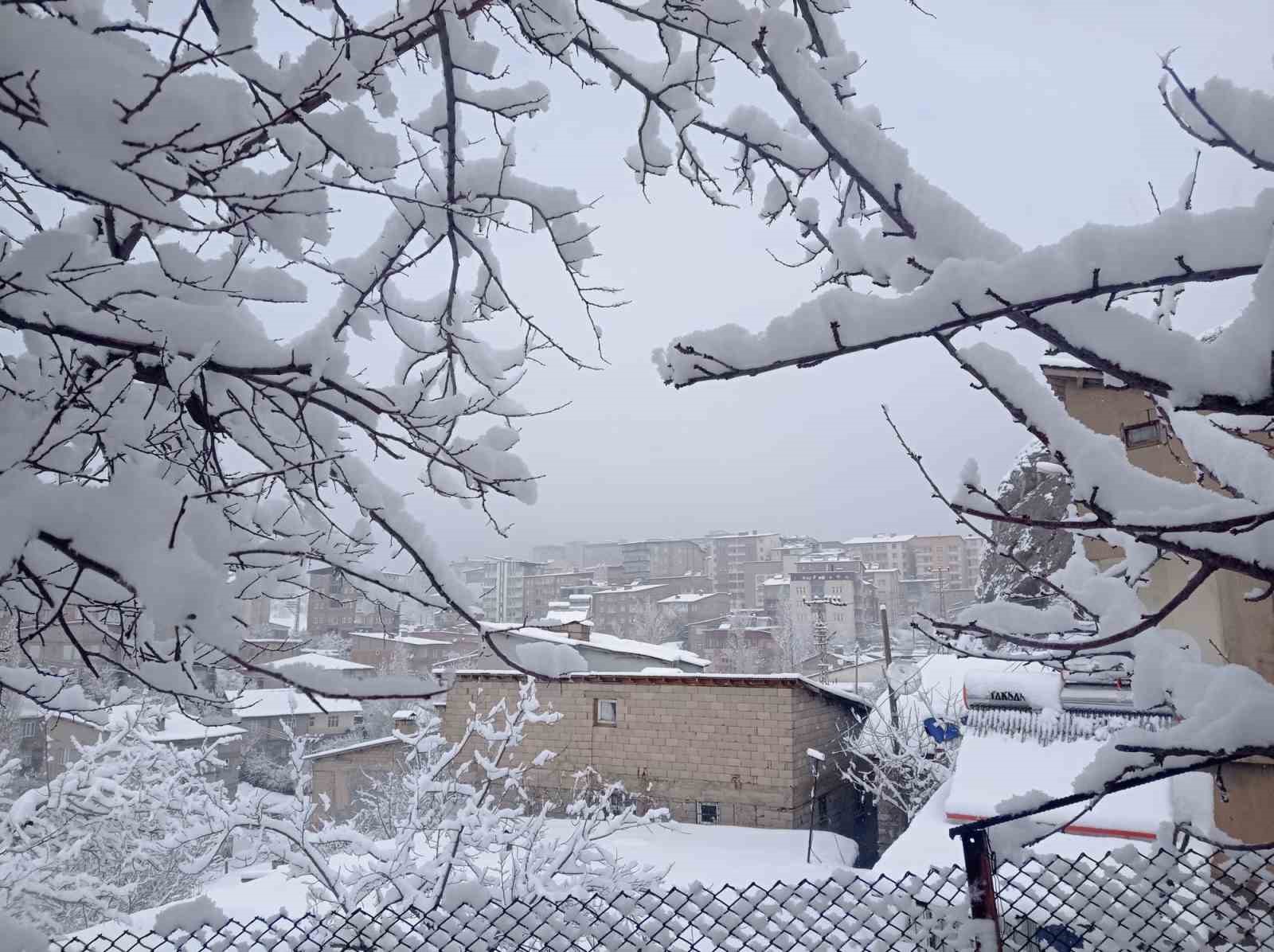 Hakkari’de kartpostallık kar manzaraları
