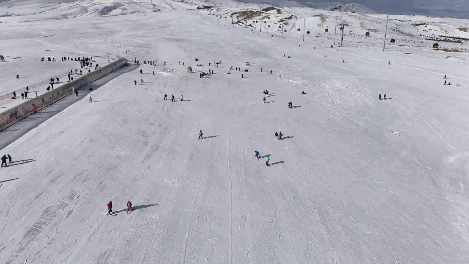 Erciyes hafta sonu yine ilgi odağı oldu
