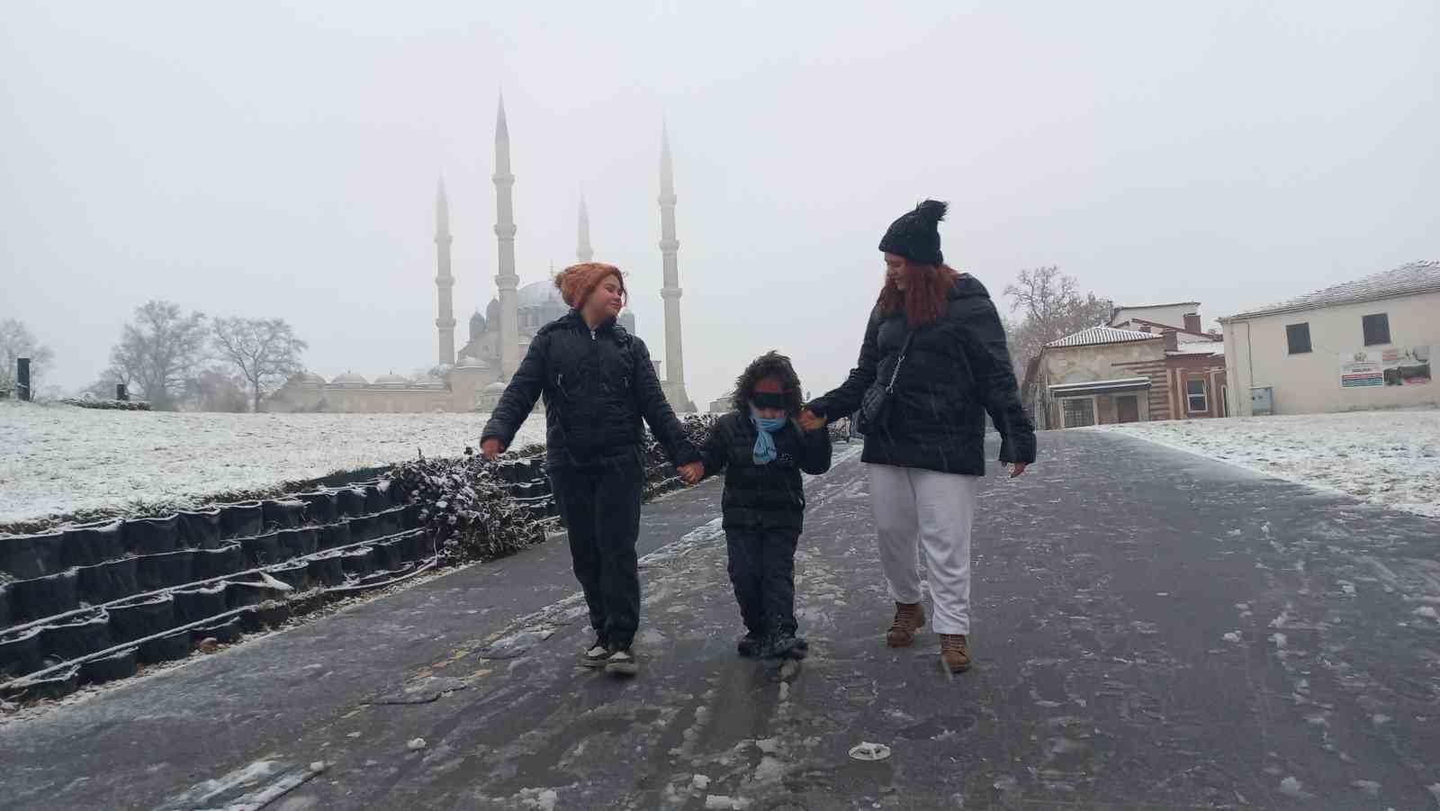 Edirne’de kar yağışı
