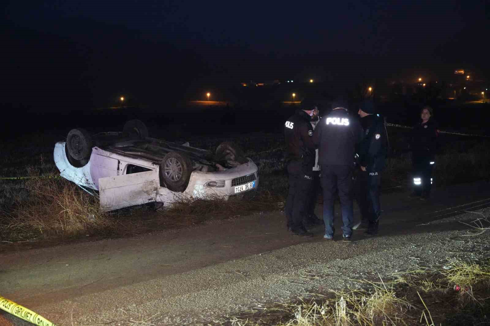 Ankara’da takla atan otomobil hurdaya döndü: 1 ölü, 4 yaralı
