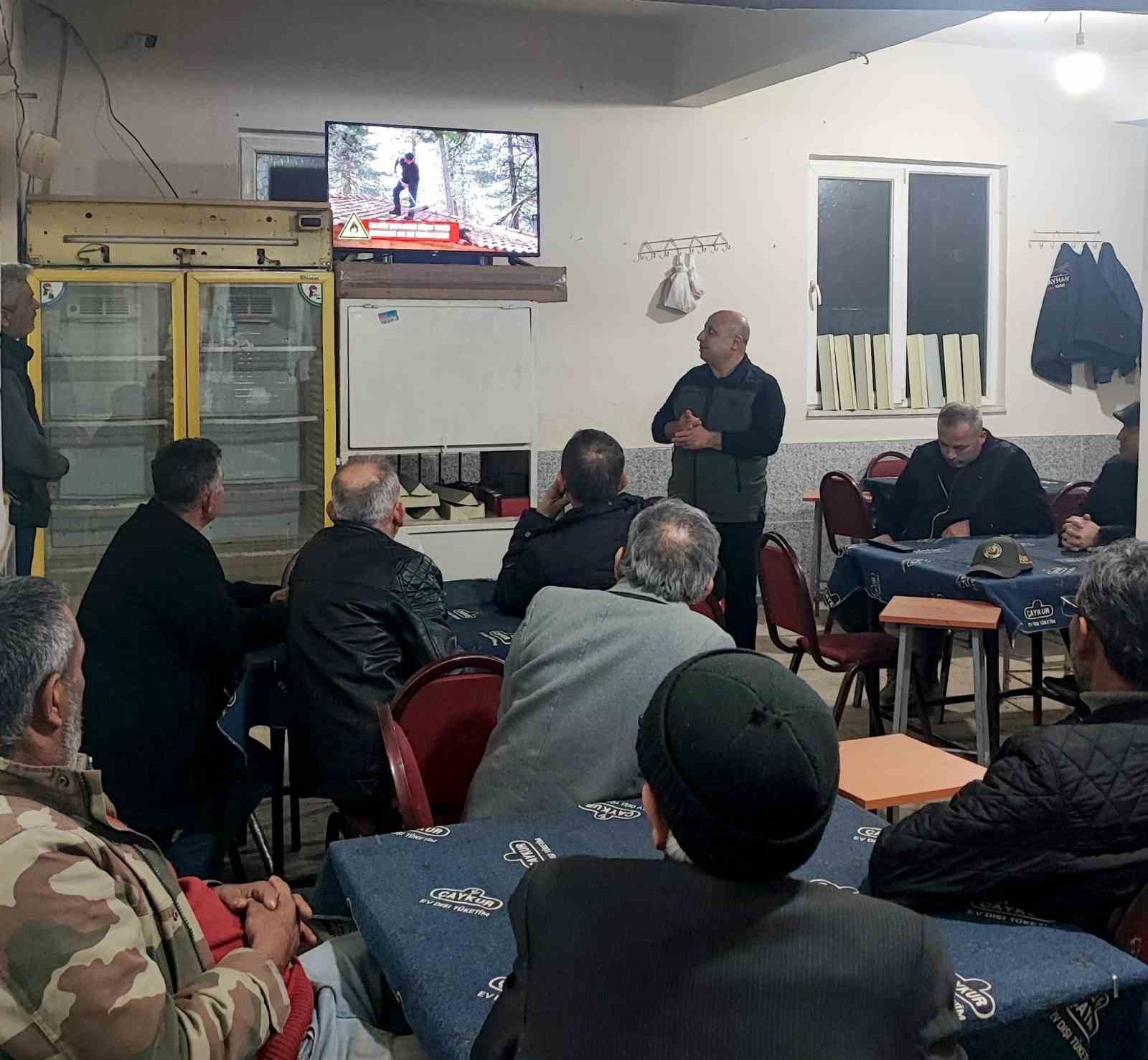 Orman yangınlarına karşı bilgilendirme çalışmaları sürüyor
