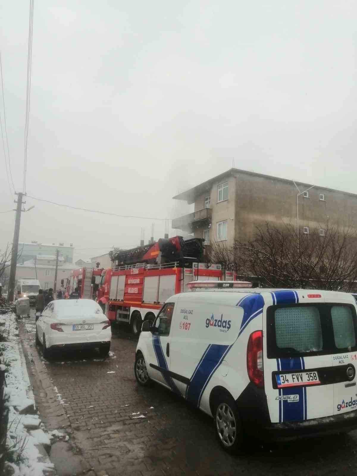 Tekirdağ’da ev yangını
