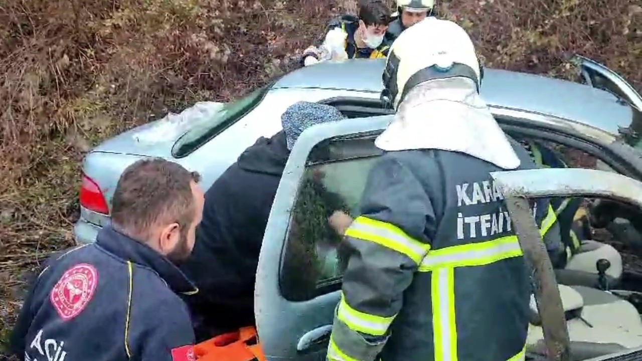 Trafik kazalarında 3 kişi yaralandı
