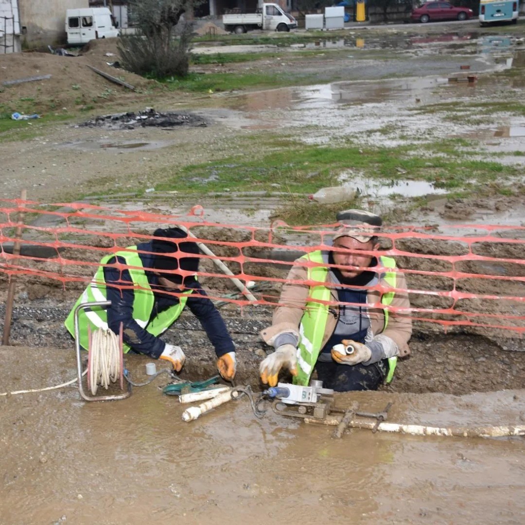 Germencik’te doğalgaz için ilk kazma vuruldu
