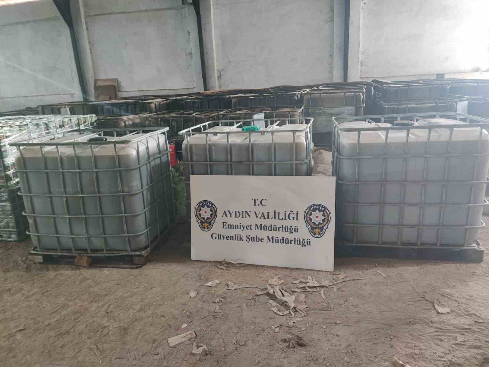 Aydın’da 3 bin litre tağşiş yağ ele geçirildi
