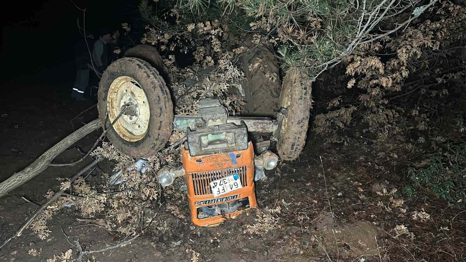 Kontrolden çıkan traktör ormanlık alana devrildi: 2 ölü, 2 yaralı
