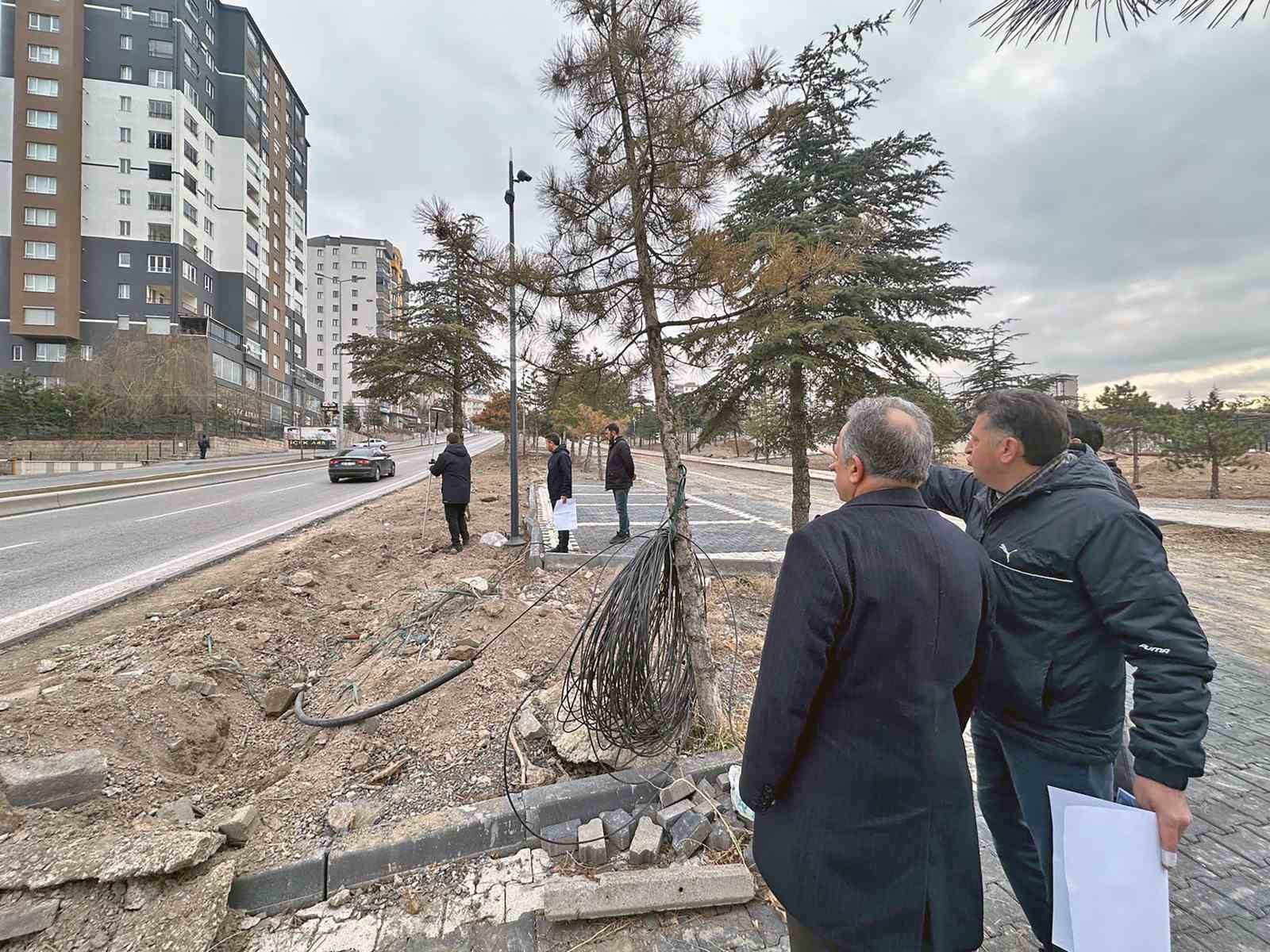 Talas Millet Bahçesi kış soğuk demeden ilerliyor
