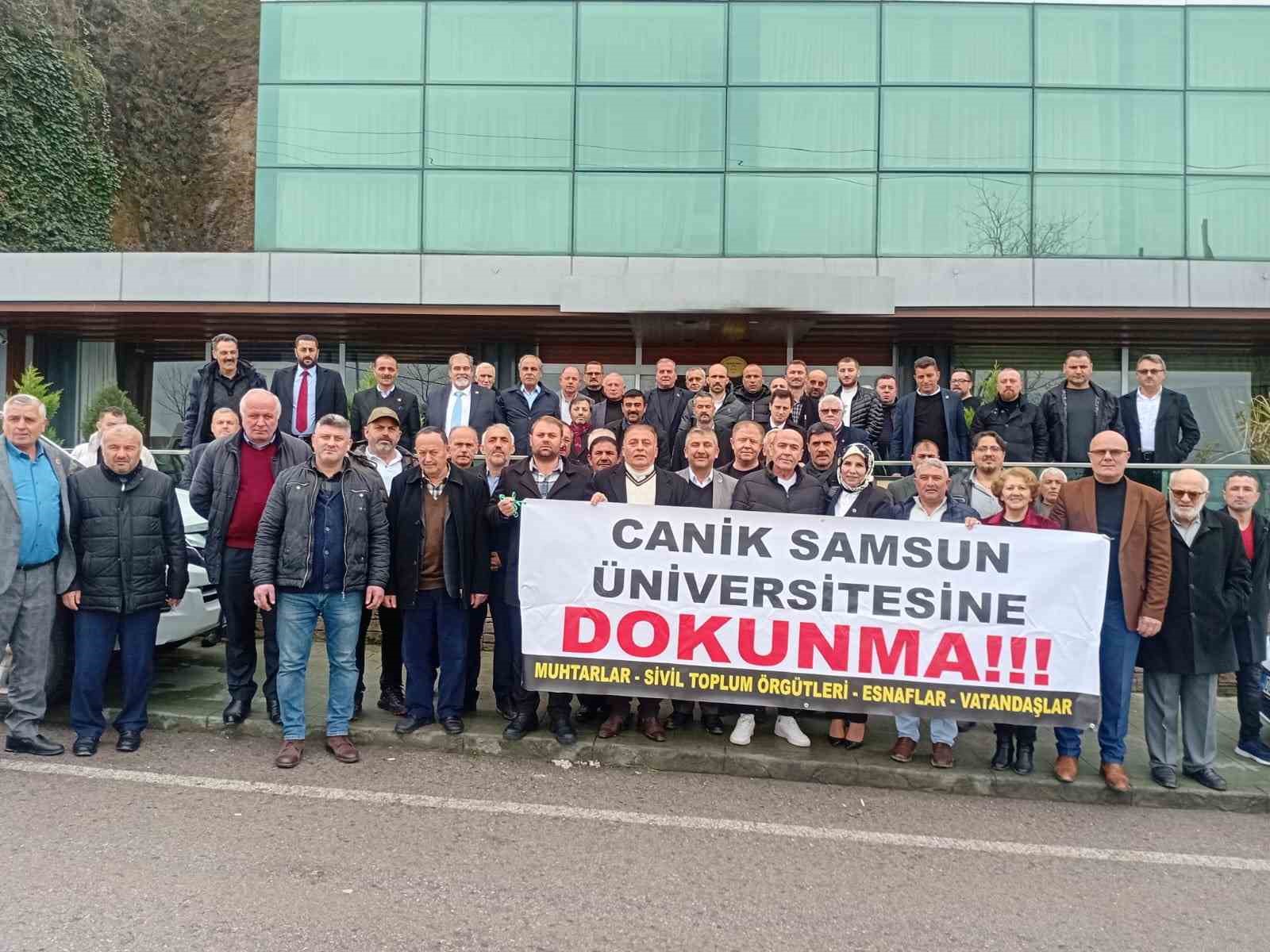 Canikliler: “Üniversitemize dokunmayın”
