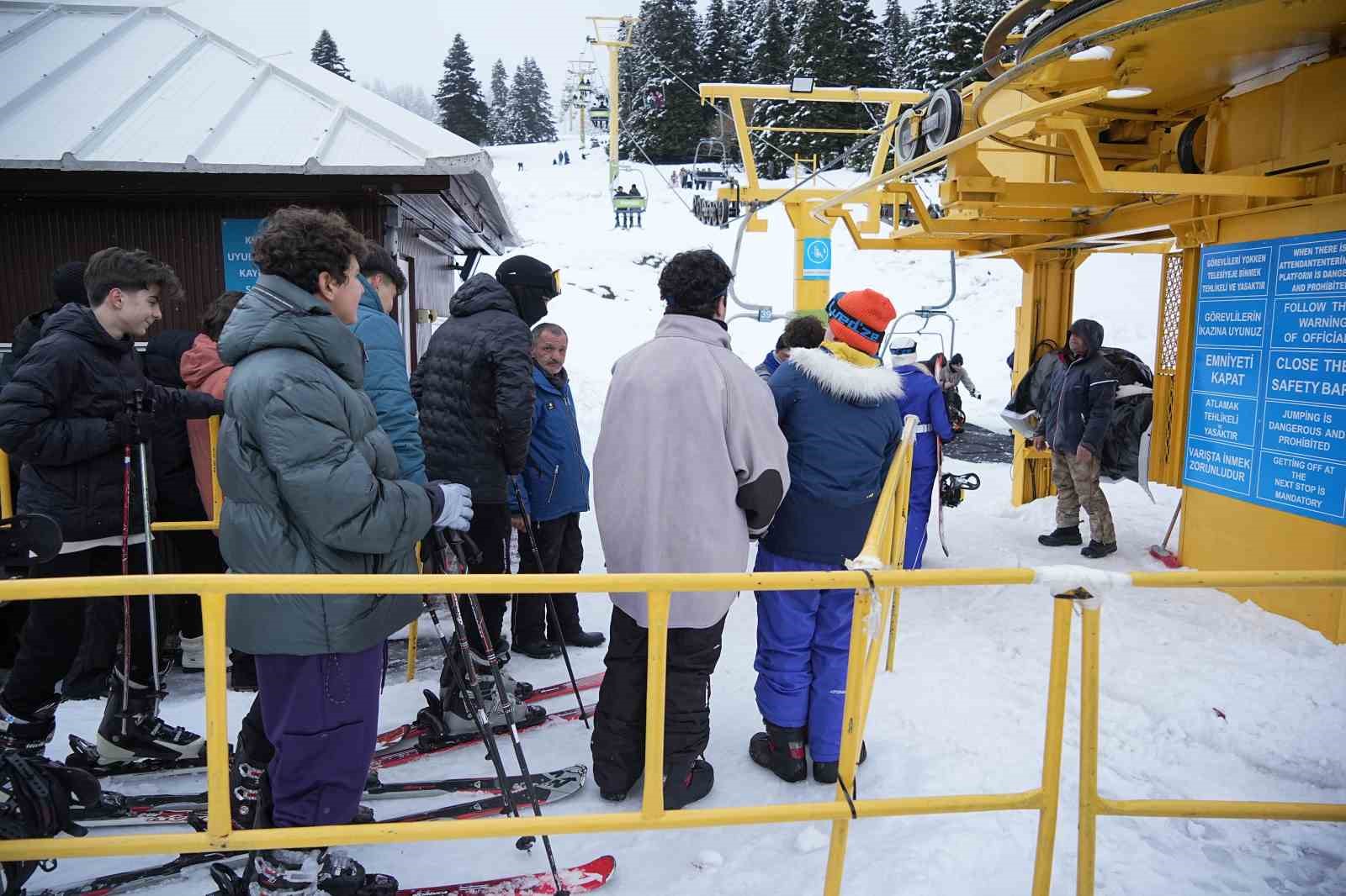 Uludağ’da sömestr öncesi tatilciye müjde
