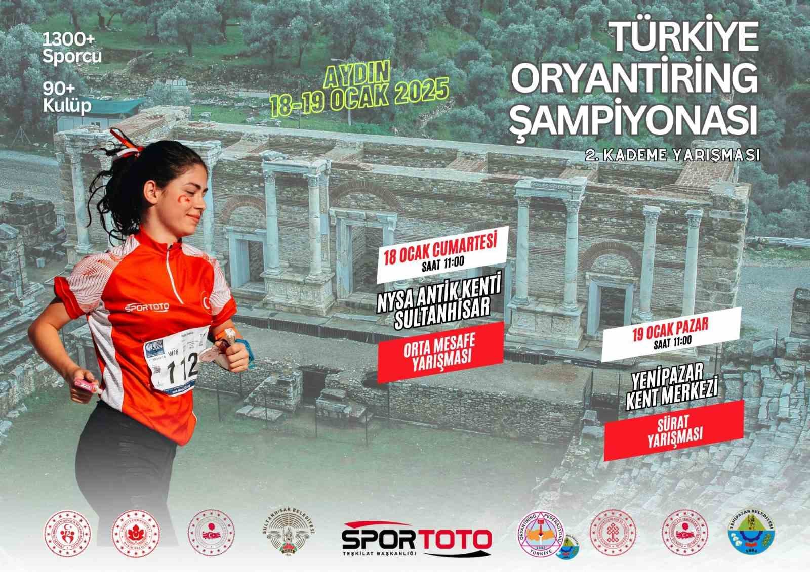 Türkiye Oryantiring Şampiyonası Aydın’da yapılacak
