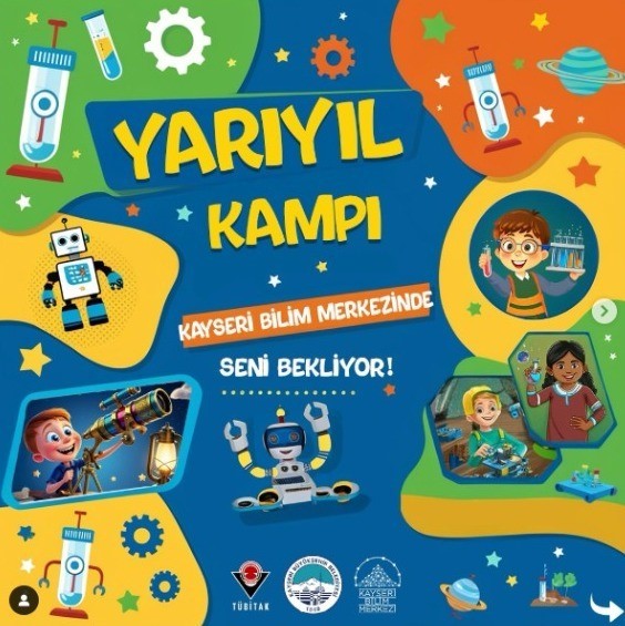 Kayseri Bilim Merkezi’nden verimli ve keyifli bir tatil için yarıyıl kampı
