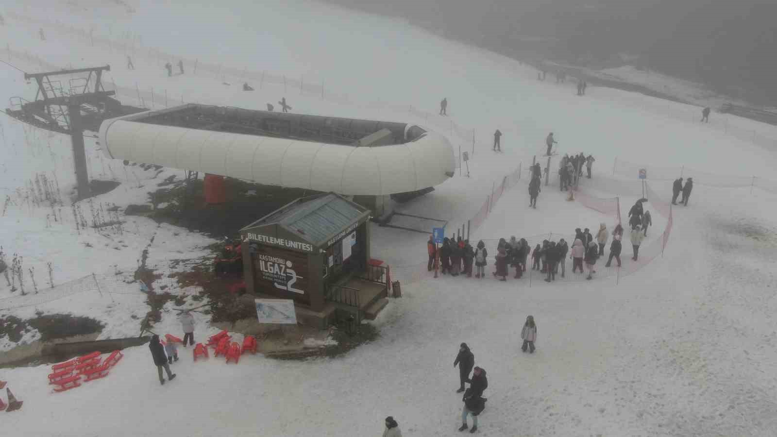 Ilgaz Dağı’nda yarıyıl tatili coşkusu
