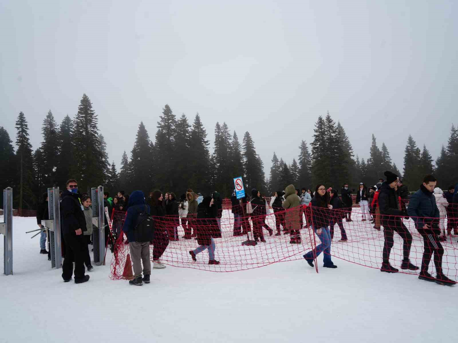 Ilgaz Dağı’nda yarıyıl tatili coşkusu
