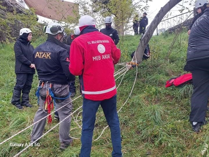 Giresun Kalesi’nde arama-kurtarma eğitim gerçekleştirildi
