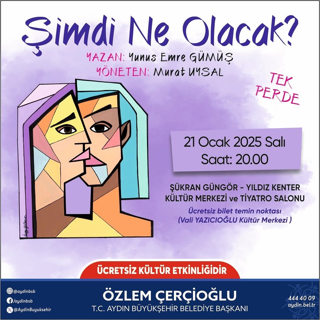 ’Şimdi Ne Olacak’ oyunu Efeler’de sahnelenecek
