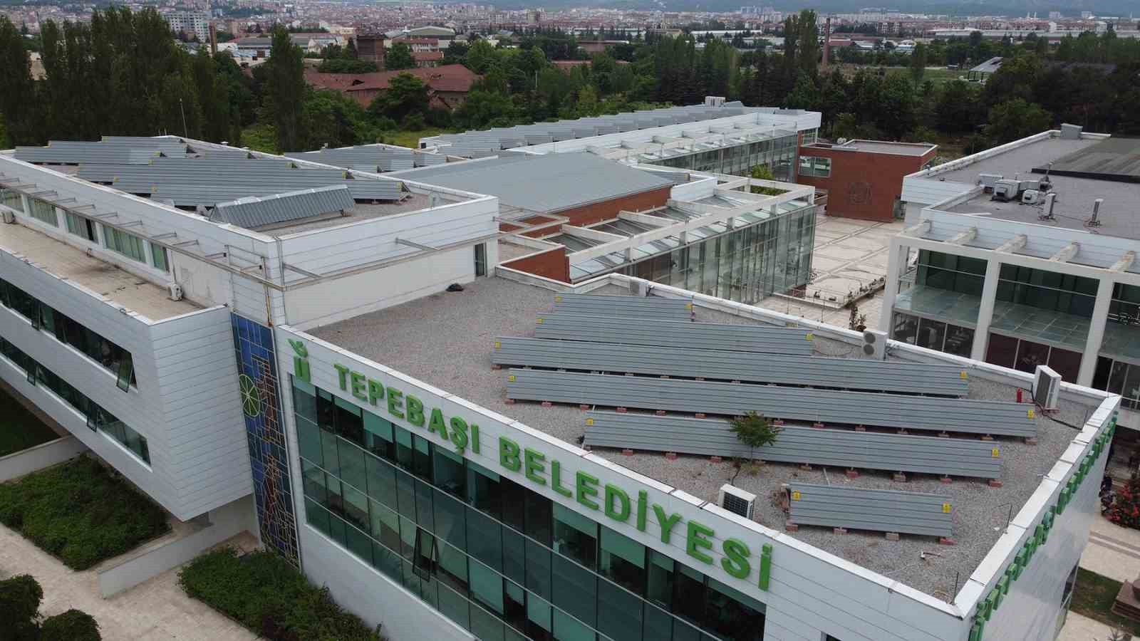 Tepebaşı, güneş sistemleriyle 2024’te 1 milyon 745 bin liralık elektrik üretti
