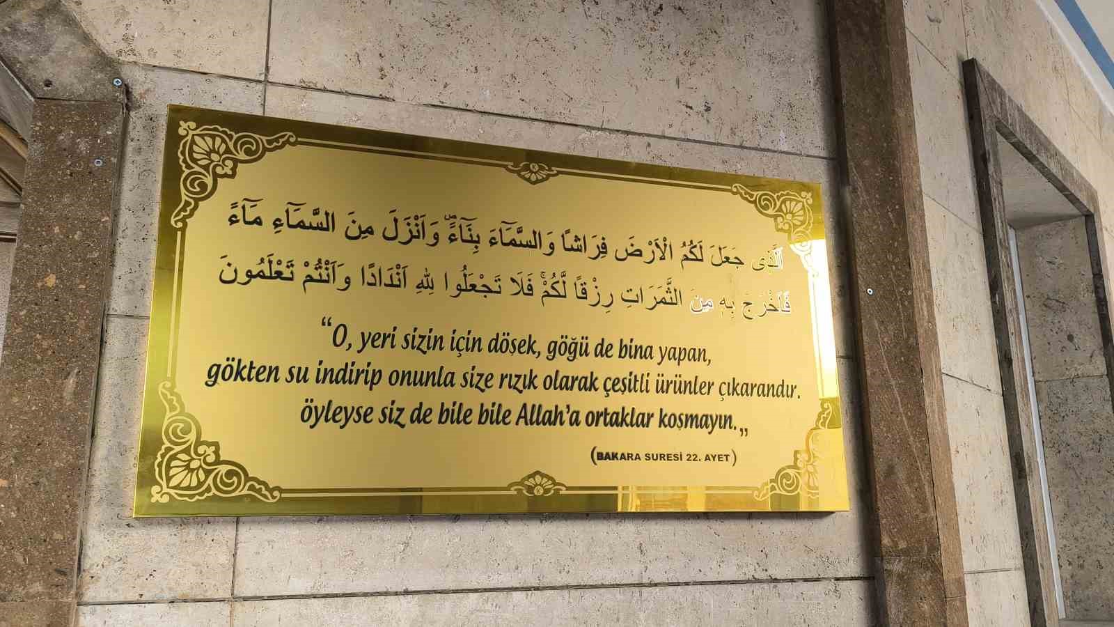 Bakara Suresi’nden esinlenilen cami ilgi topluyor
