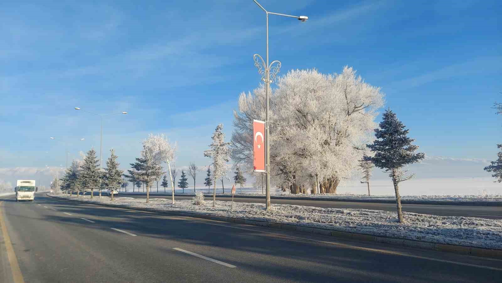 Erzurum Ovası eksi 24 ile buz kesti
