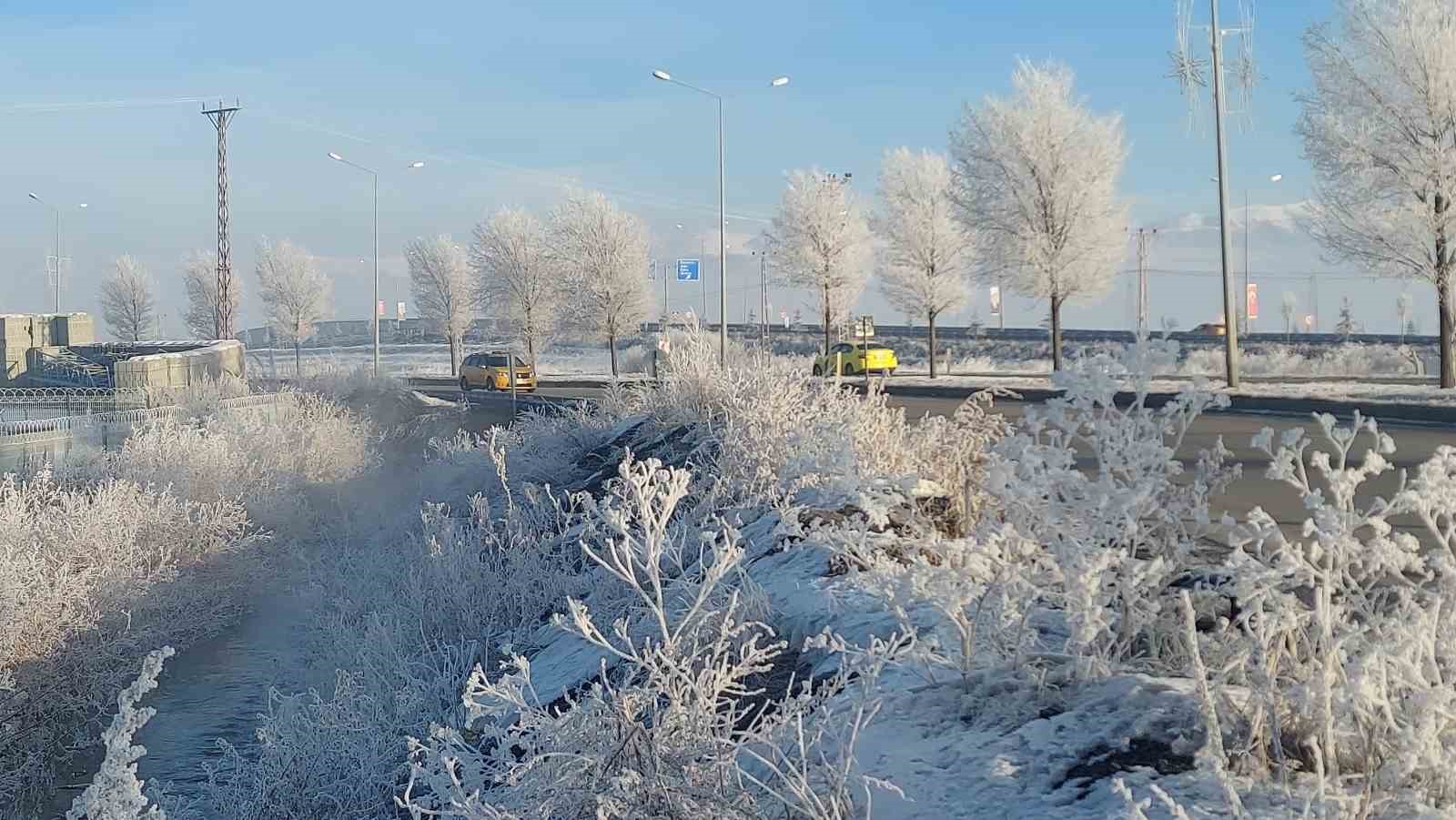 Erzurum Ovası eksi 24 ile buz kesti
