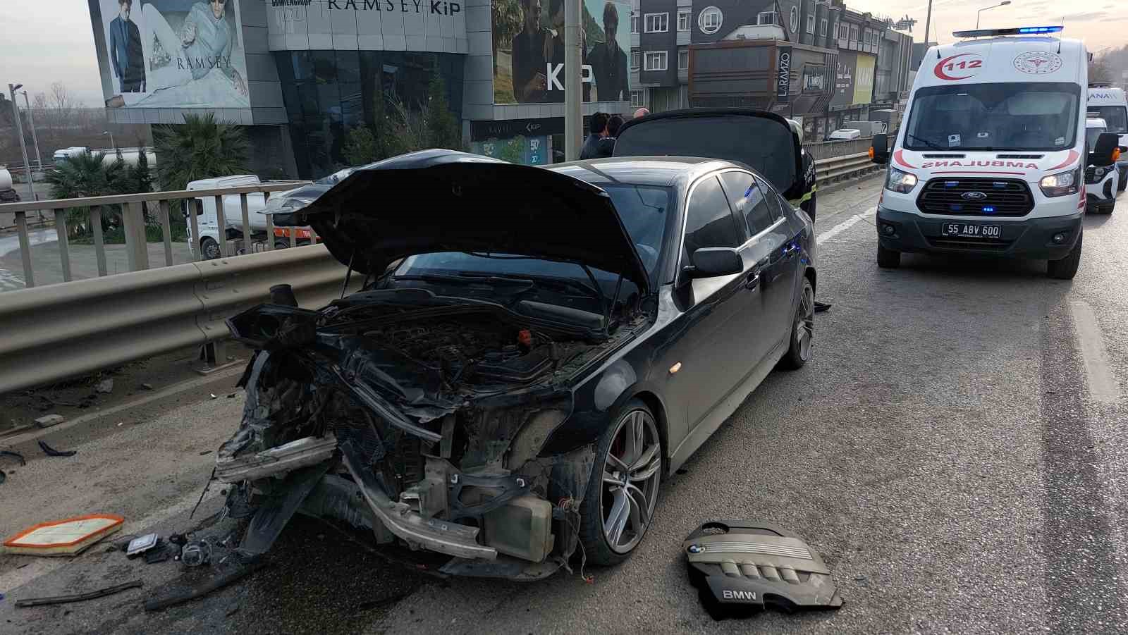 Samsun’da zincirleme trafik kazası: 5 yaralı
