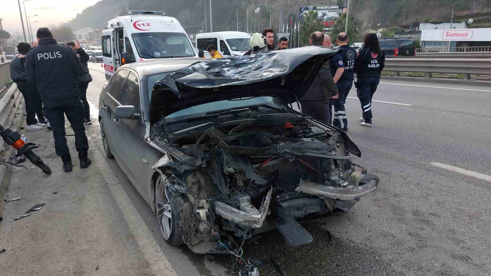 Samsun’da zincirleme trafik kazası: 5 yaralı
