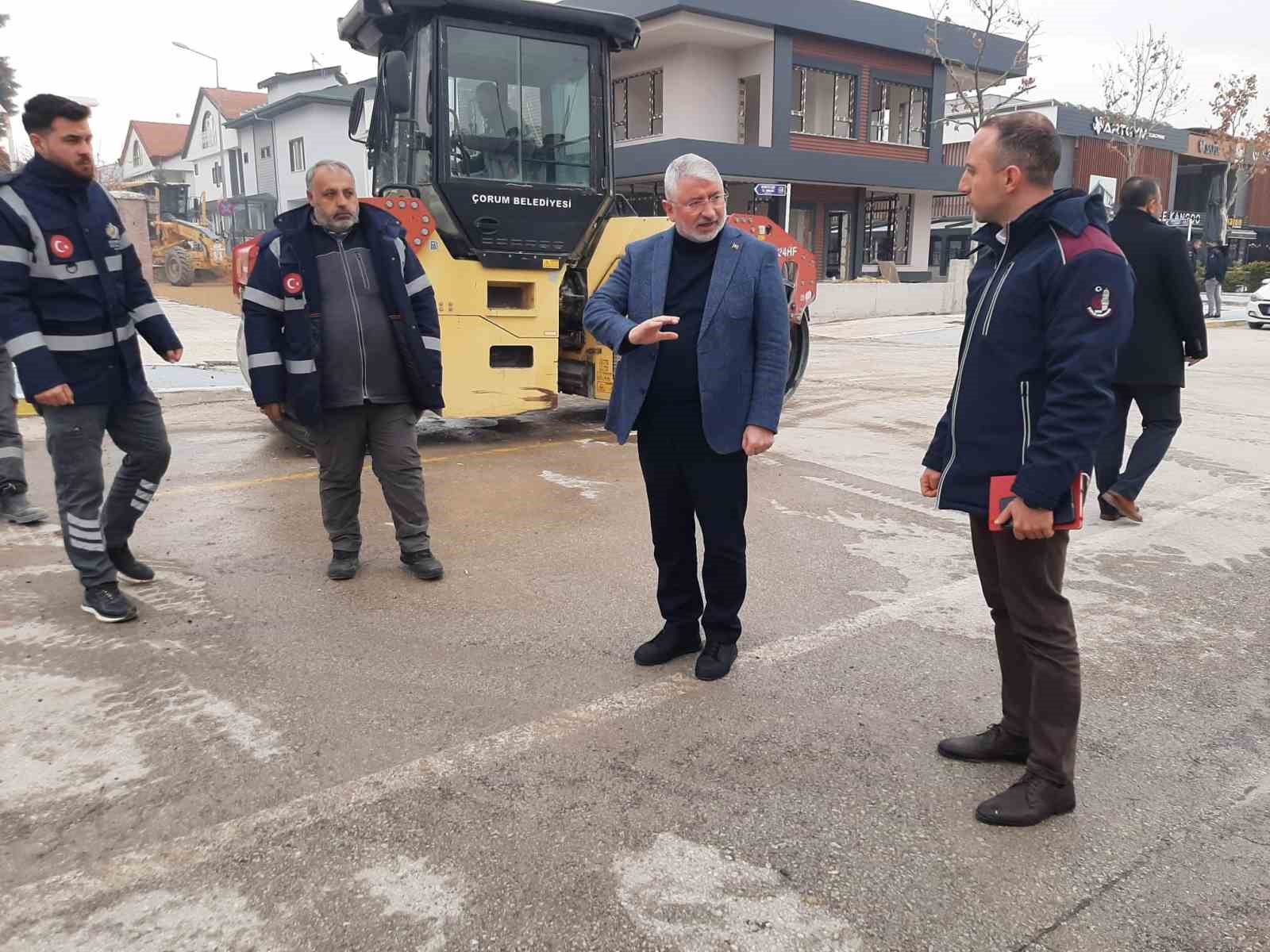 Çorum Belediyesi’nden Binevler’de hummalı çalışma
