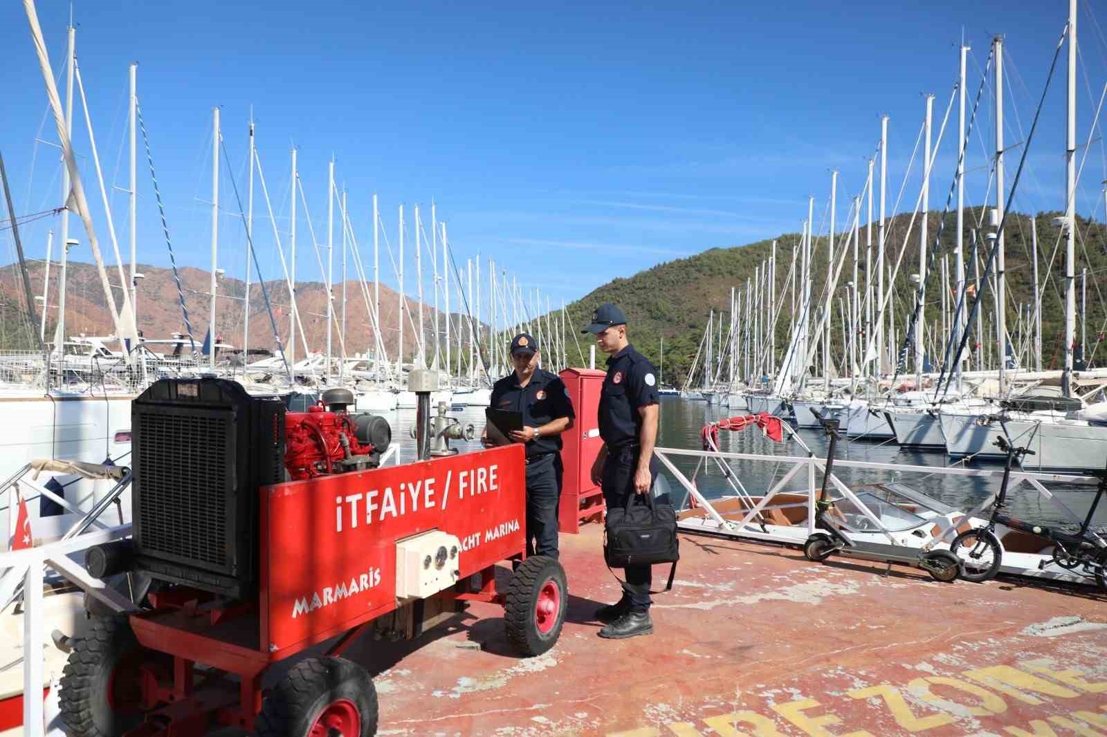 Muğla Büyükşehir İtfaiyesi’nden yangınlara karşı önleyici faaliyetler
