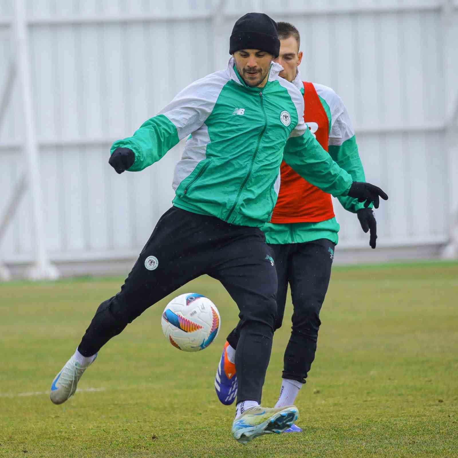 Konyaspor’da, Galatasaray maçı hazırlıklarına devam etti
