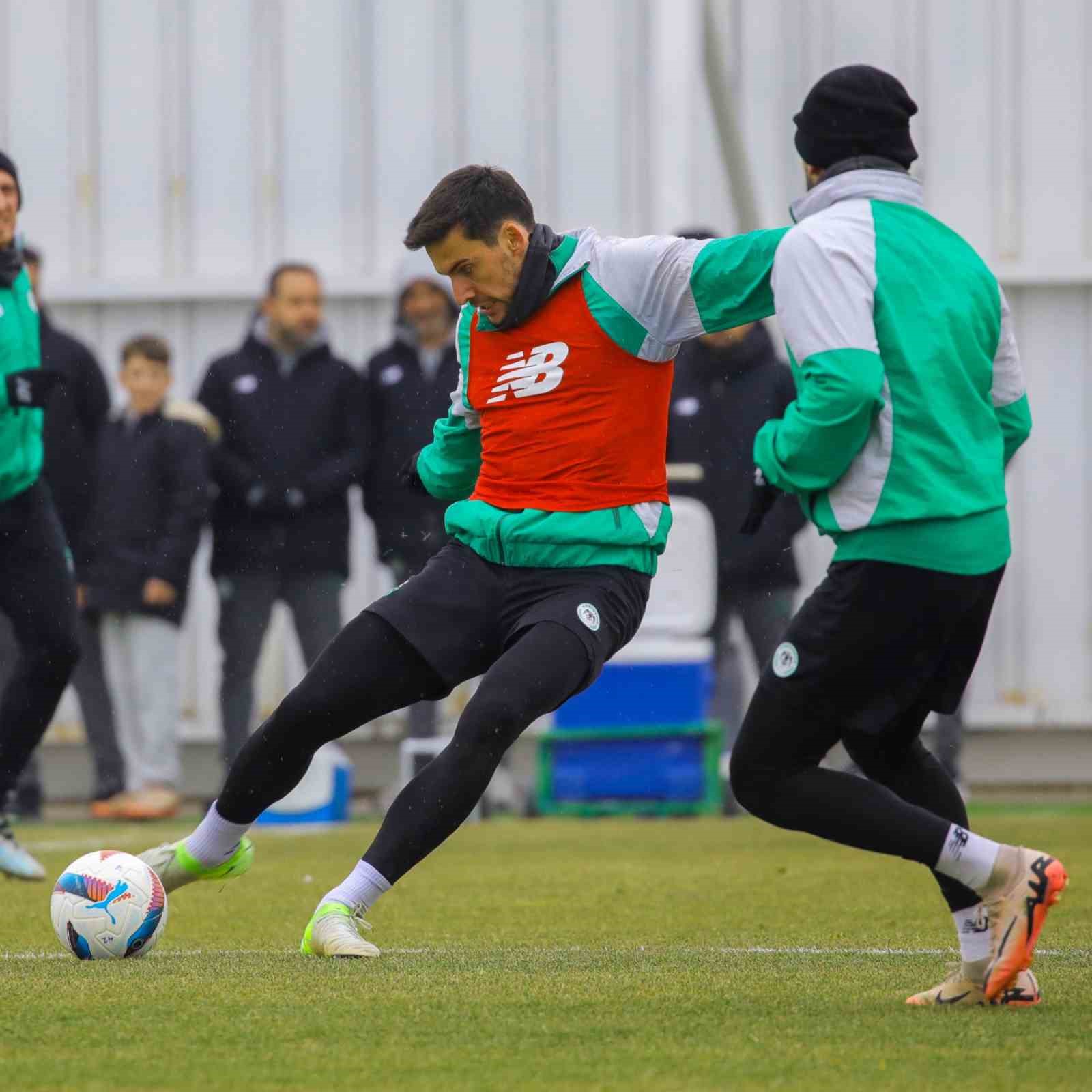 Konyaspor’da, Galatasaray maçı hazırlıklarına devam etti
