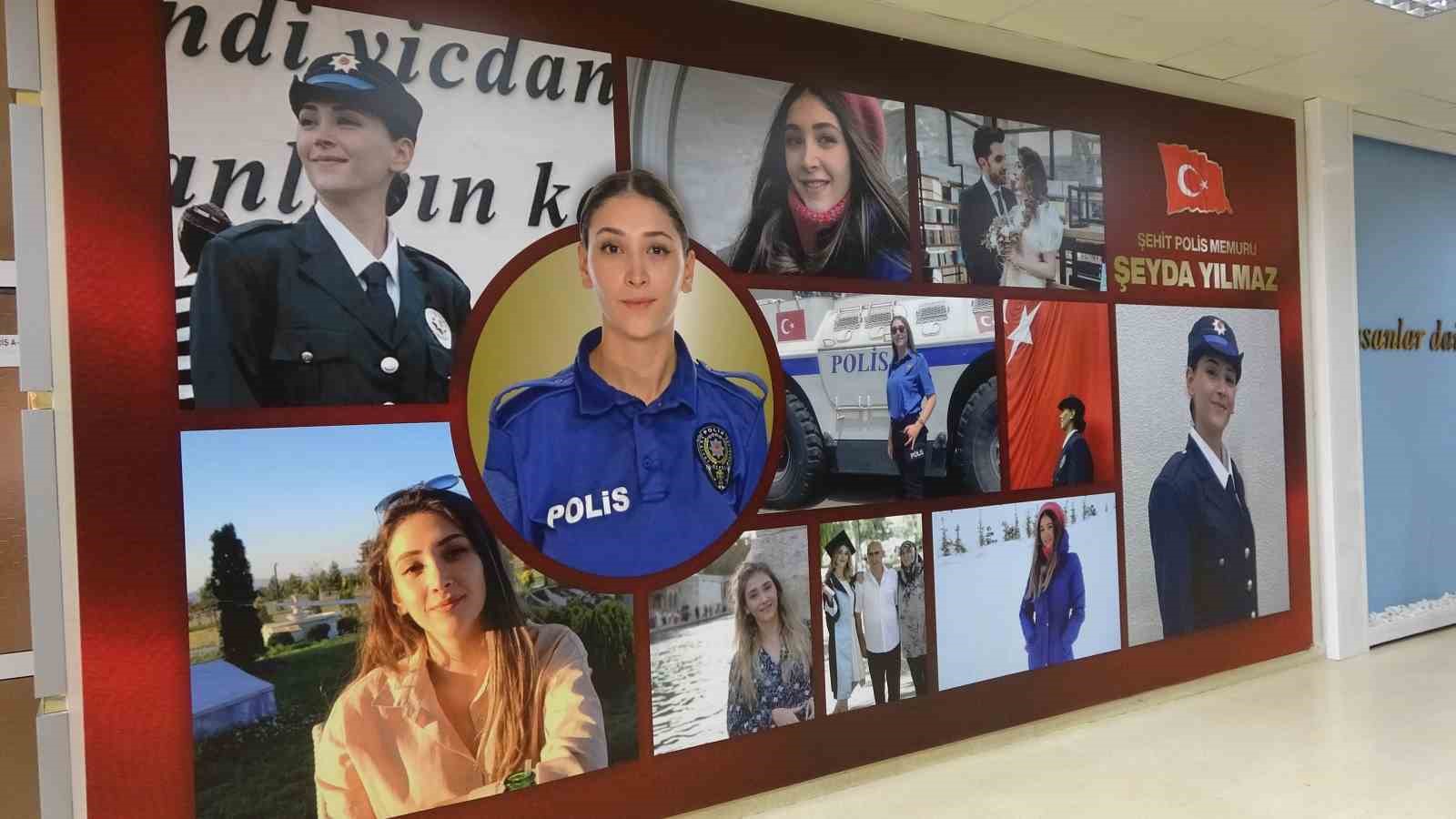 Şehit polis memuru Şeyda Yılmaz’ın polislik sınavına girdiği salona adı verildi
