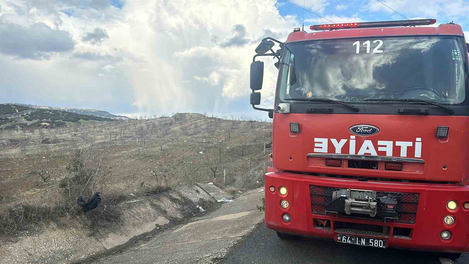 Uşak’ta otomobil takla attı: 1 ağır yaralı
