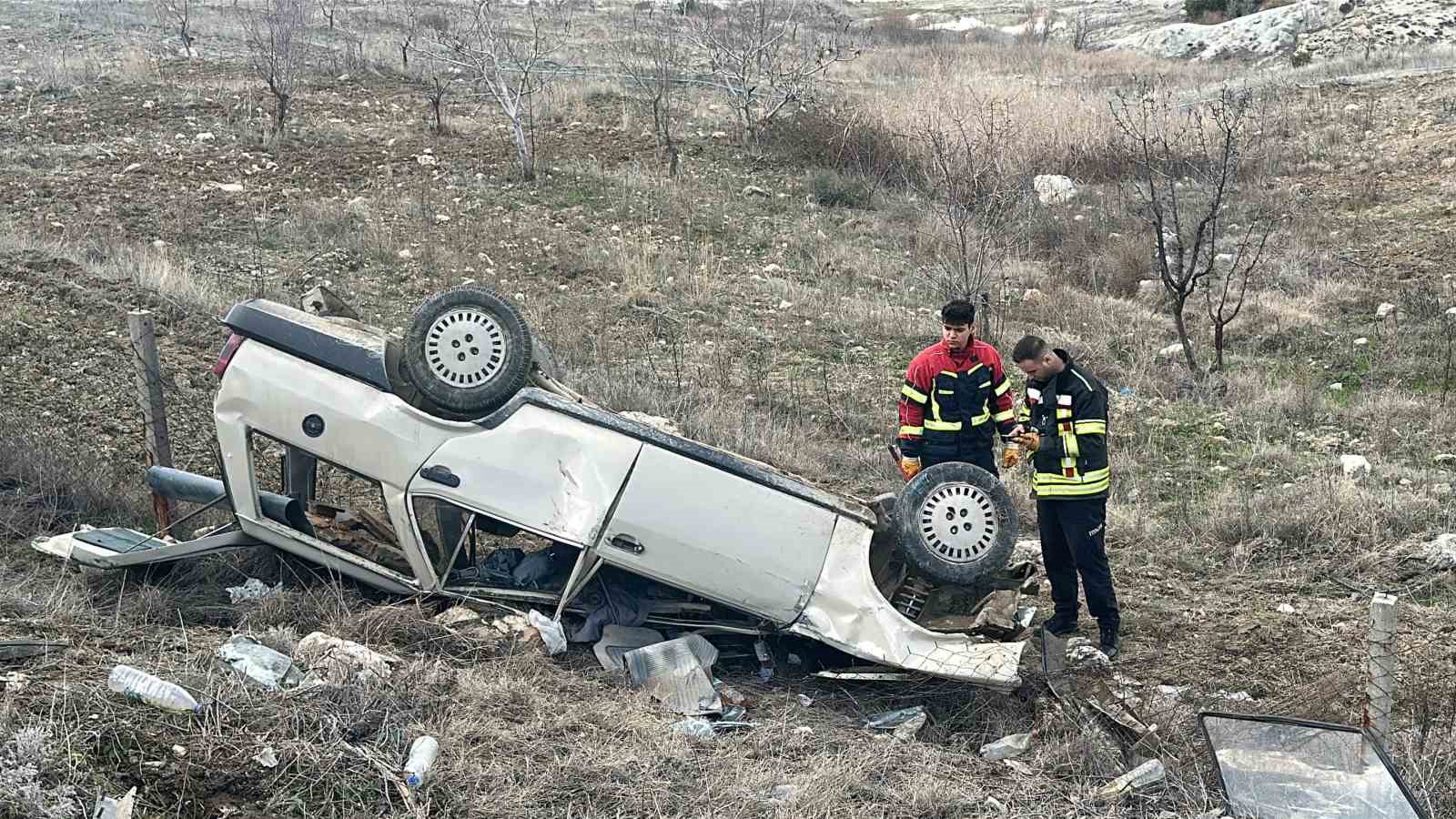 Uşak’ta otomobil takla attı: 1 ağır yaralı
