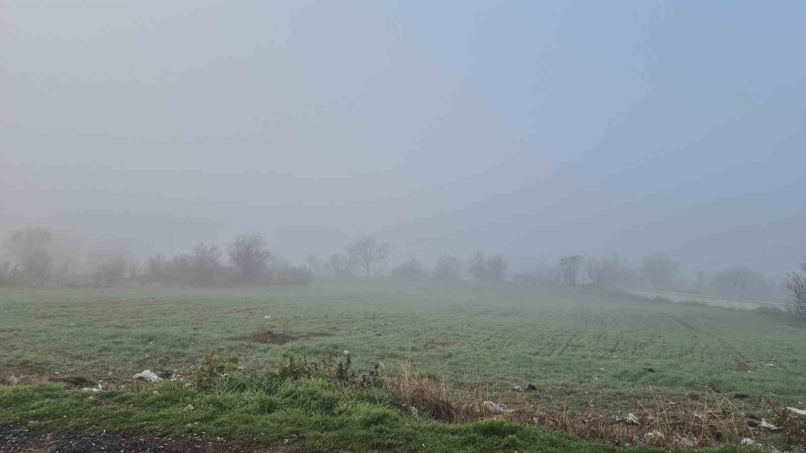 Tekirdağ’da yoğun sis: Sis şehri kapladı
