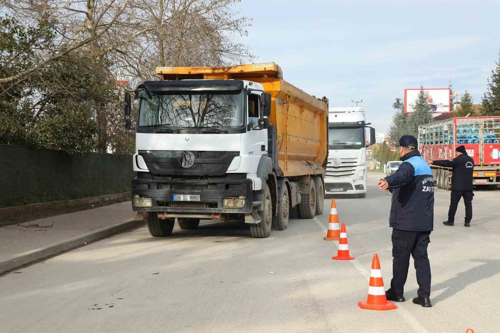 Ordu’da ağır tonajlı araçlara sıkı denetim
