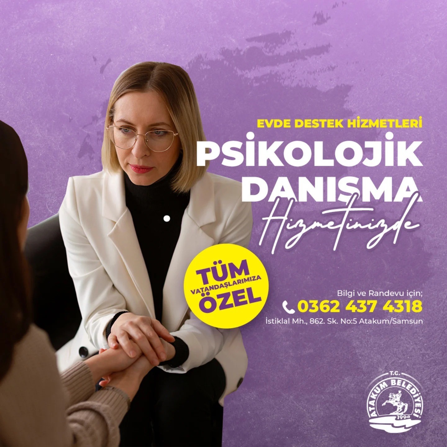 Belediyeden ’psikolojik danışmanlık’ desteği
